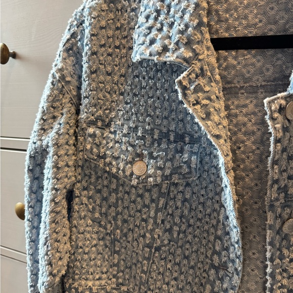 Textured Denim Jacket - Picture 4 of 7